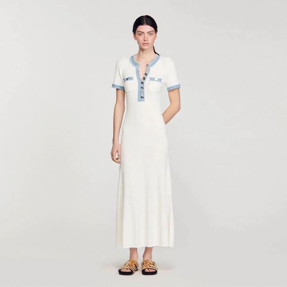Sandro Dresses & Skirts - Alecia Ribbed Midi Dress